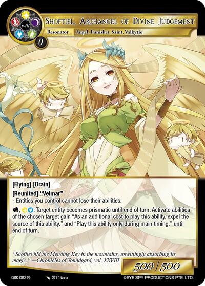 Shoftiel, Archangel of Divine Judgement