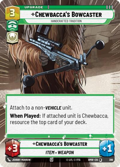 Chewbacca's Bowcaster - Handcrafted Tradition (Hyperspace)