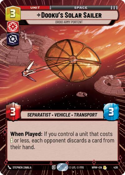 Dooku's Solar Sailer - Droid Army Portent (Hyperspace)