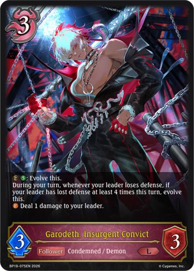 Garodeth, Insurgent Convict