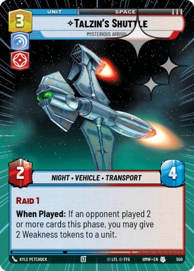 Talzin's Shuttle - Mysterious Arrival (Hyperspace Foil)
