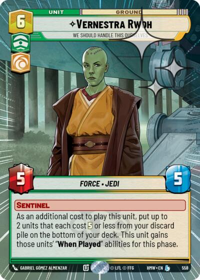 Vernestra Rwoh - We Should Handle This Ourselves (Hyperspace Foil)