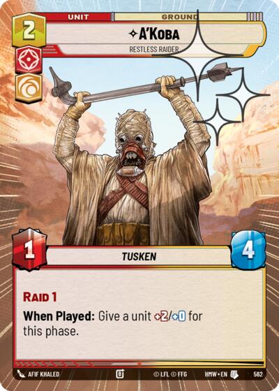 A'Koba - Restless Raider (Hyperspace Foil)