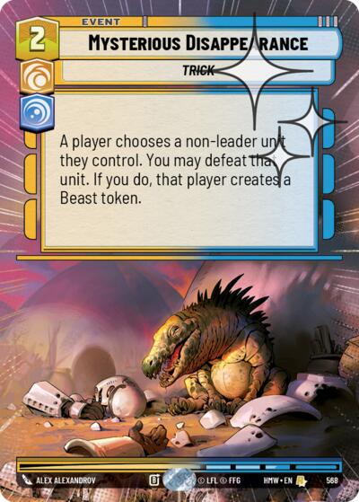 Mysterious Disappearance (Hyperspace Foil)