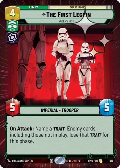 The First Legion - Vader's Fist (Hyperspace Foil)