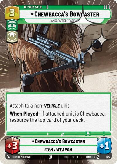 Chewbacca's Bowcaster - Handcrafted Tradition (Hyperspace Foil)