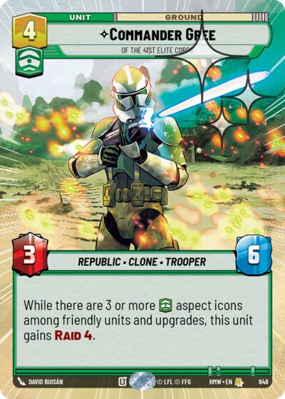 Commander Gree - Of the 41st Elite Corps (Hyperspace Foil)