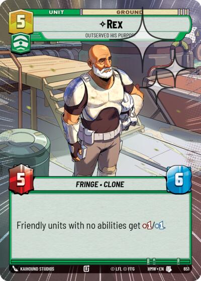 Rex - Outserved His Purpose (Hyperspace Foil)