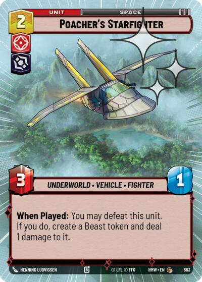 Poacher's Starfighter (Hyperspace Foil)