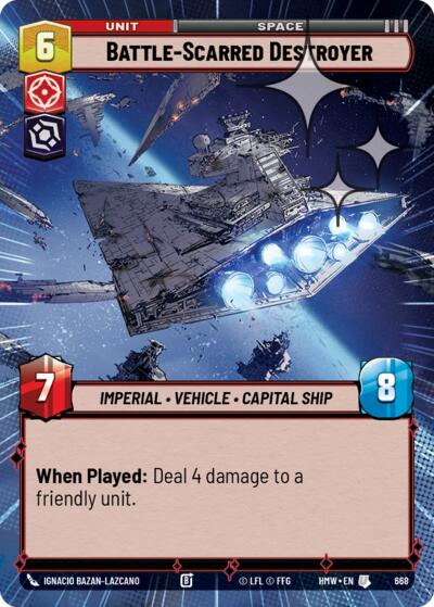 Battle-Scarred Destroyer (Hyperspace Foil)
