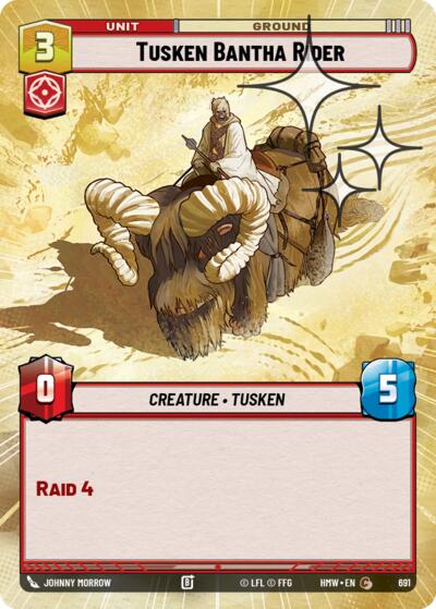 Tusken Bantha Rider (Hyperspace Foil)