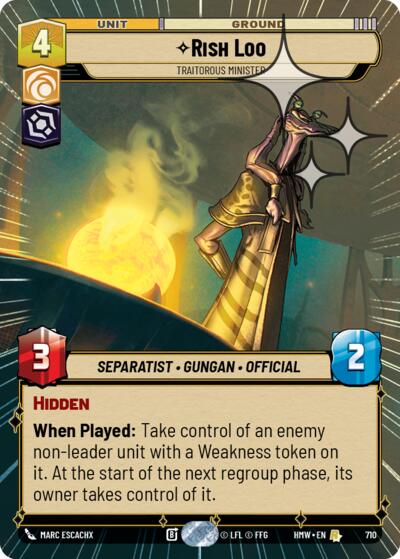 Rish Loo - Traitorous Minister (Hyperspace Foil)