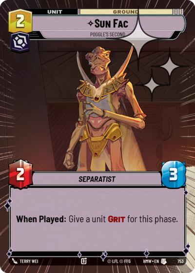 Sun Fac - Poggle's Second (Hyperspace Foil)