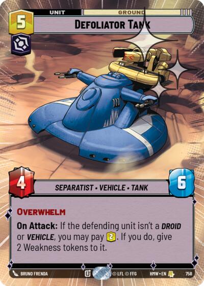 Defoliator Tank (Hyperspace Foil)