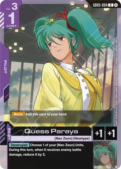 Quess Paraya (Store Tournament Participation Pack 06)