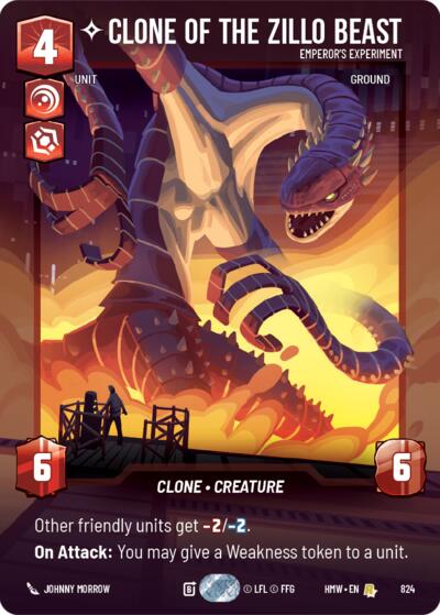 Clone of the Zillo Beast - Emperor's Experiment (Prestige)