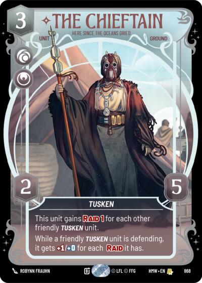 The Chieftain - Here Since the Oceans Dried (Prestige Foil)