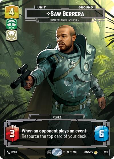 Saw Gerrera - Shadowlands Insurgent (Prestige Foil)