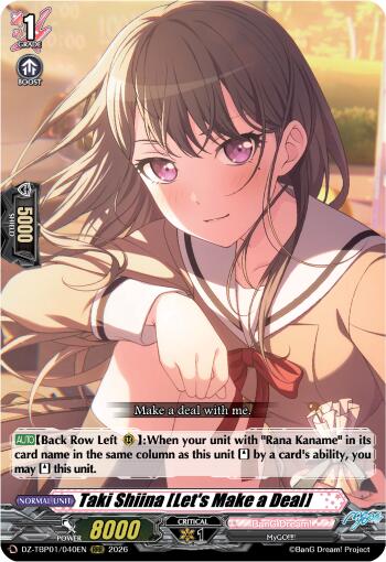 Taki Shiina [Let's Make a Deal]