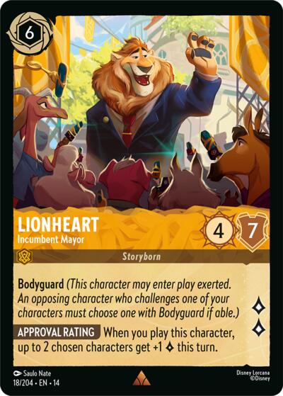 Lionheart - Incumbent Mayor