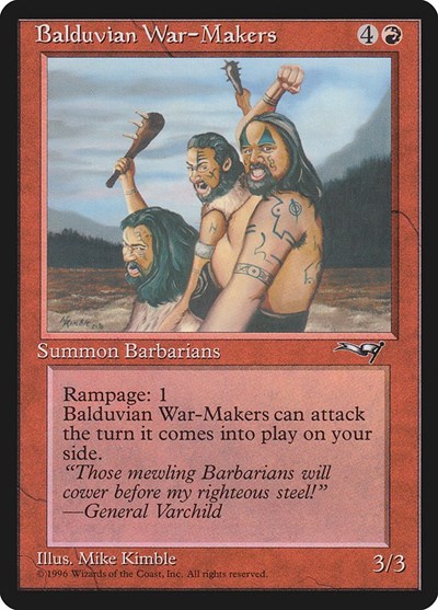 Balduvian War-Makers (Gen. Varchild Flavor)