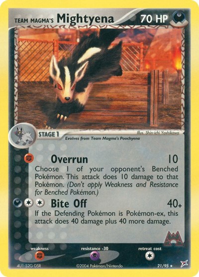 Team Magma's Mightyena - 21/95